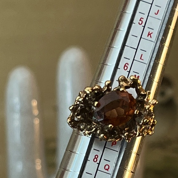 VTG 18k Gold Electroplated Size 7 Ring - Picture 5 of 6